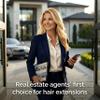 100 Gram Halo Hair Genuine Human Hair - Amoy Hair Halo Hair Extensions 16 Inch - Executive Beige Balayage Halo Extensions Premium Real Hair Extensions view 4