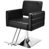Apllamo Barber Salon Chair for Barbershop - Load Weight 330 Lbs,Heavy Duty Hydraulic Pump Height Adjustable,360Swivel with Footrest,Soft Leather with Armrest,Salon Spa,Hair Styling Stylist (Black) view 1