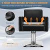 Apllamo Barber Salon Chair for Barbershop - Load Weight 330 Lbs,Heavy Duty Hydraulic Pump Height Adjustable,360Swivel with Footrest,Soft Leather with Armrest,Salon Spa,Hair Styling Stylist (Black) view 3