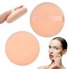 2Pcs Powder Puff, makeup Sponges 5 inch Cotton Super Soft Large Body Powder Puffs for Women Female for Face Cleaning Makeup Foundation Blending Gift for Girlfriend WifeSkin Color view 1