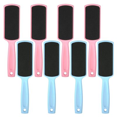 8 Pcs Pedicure Foot Files Callus Remover with Double Sided Pedicure Colossal Foot Rasp Professional Feet Scrubber for Blue Pink Dead Skin Soft Smooth Feet Home Salon Care Can Be Used On Both Dry Wet