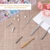 3 PCS Stainless Steel Jeweler Pick Up Tool, 4 Claw Diamond Tweezers, Piercing Changing Tools, Piercing Ball Grabber Tool for Jewelry Earrings Pickup view 2