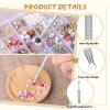 3 PCS Stainless Steel Jeweler Pick Up Tool, 4 Claw Diamond Tweezers, Piercing Changing Tools, Piercing Ball Grabber Tool for Jewelry Earrings Pickup view 3