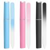 3 Pcs Glass Nail Files with Case, Glass Nail Files for Natural Nails Professional Fingernail File Double Sided Nails Filer Stocking Stuffers for Adults Women Teen Girls Christmas Bulk Gifts for Mom view 1