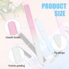 3 Pcs Glass Nail Files with Case, Glass Nail Files for Natural Nails Professional Fingernail File Double Sided Nails Filer Stocking Stuffers for Adults Women Teen Girls Christmas Bulk Gifts for Mom view 3