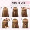 12 PCS Quick Hair Beader Tool, Black Beaders for Braids, For Girls Women Ponytail Hair Styling Braiding Accessories Supplies view 3