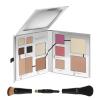 Woosh Beauty, Fold Out Face Palette with Secret Brush, Travel All in One Neutral Cream & Powder Kit, 4 in 1 Nested Makeup Brush (#1 Light) view 1