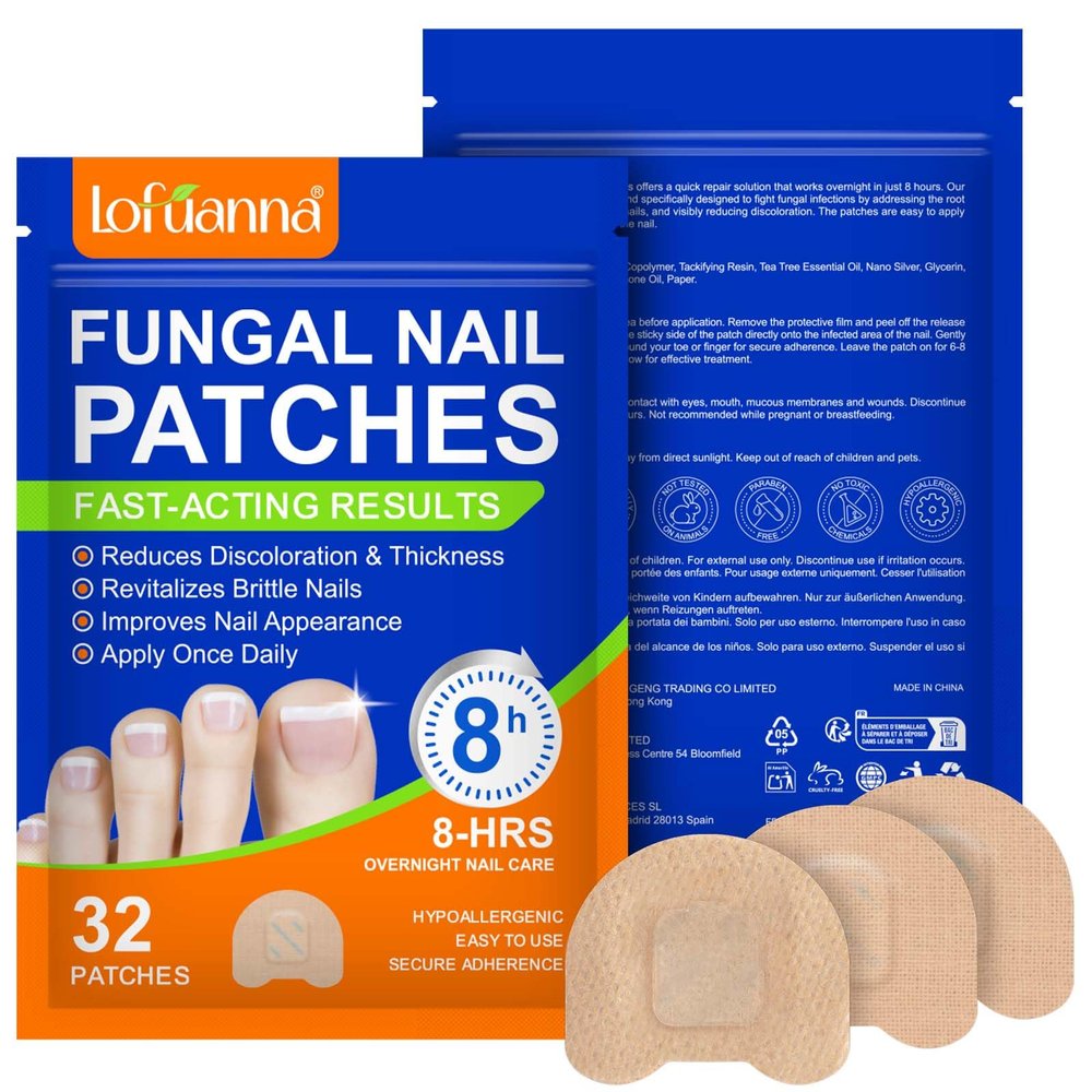 Extra Strength Toenail Treatment - 64 Pcs Nighttime Nail Patches, Overnight Toe Nail Treatments for Damaged Nails Foot Nails Repair and Care, 8-Hour Restores Healthy Appearance