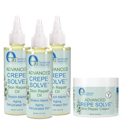 e70 Crepe Cream (1 Pack) & Firming Oil Crepe Skin (3 Pack)