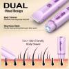 Bikini Trimmer for Women Electric Razors for Women Women's Electric Razor 2 in 1 Shaver Pubic Hair Trimmer Ipx7 Waterproof Wet Dry Use Bikini Shaver for Ladies Pubic, Legs, Face, Underarms (Purple) view 4