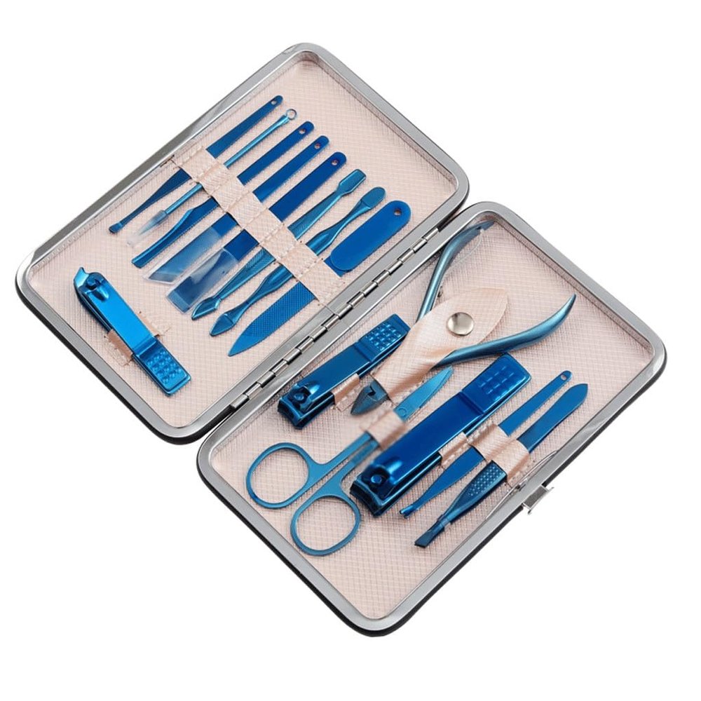 15 Piece Nail Clipper Set, Manicure and Armor Tool Storage Bag, Combination Beauty Set