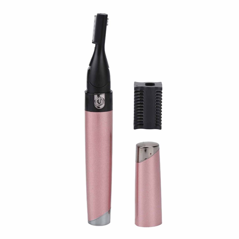 Brrnoo Eyebrow Shaver, Electric Eyebrow Trimmer, Eyebrows Shaver Face Hair Trimmers, for Face Lips Armpit Leg Body, for Women Men Body Hair Remover (Pink)
