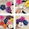 5 Pcs Hawaiian Flower Hair Clips for Women Plumeria Hibiscus Hair Clip Artificial Flower Clips 3.5 Inch Floral Hair Barrettes for Summer Vacation Beach Party Girls Holiday Gifts view 3
