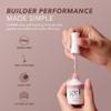 KIARA SKY Hema-Free Builder Gel for Nails | Soft Pink Builder Gel in a Bottle, Self-Leveling, Soak-Off for Weak Natural Nails, Extensions & Overlays, UV/LED 15ml - Amore view 4