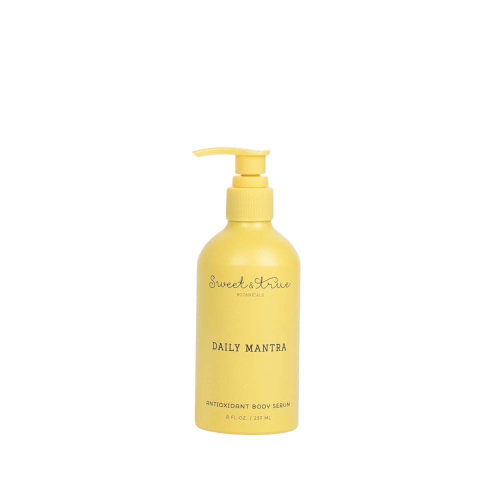 Sweet & True Daily Mantra Body Serum Antioxidant Botanical Body Serum | Lightweight & Fast-Absorbing Formula | Suitable for Dry & Sensitive Skin | 8 oz
