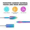 10-Piece Colorful Tungsten Steel Nail Bits with Emery Tips - Gel & Diamond Removal + Cuticle Exfoliation Kit for Manicure view 2