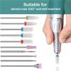 10Pcs Ceramic & Quartz-Reinforced Abrasive Nail Drill Bits Set - Polish Removal & Surface Polishing view 2