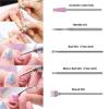 10Pcs Ceramic & Quartz-Reinforced Abrasive Nail Drill Bits Set - Polish Removal & Surface Polishing view 4