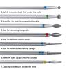 14pcs Nail Diamond Grinding Needles Set Nail Surface Coat Removal Polish Cleaning Buffing Heads Tools view 2