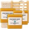3-Pack Unscented Turmeric & Carrot Face & Body Soap Bars with Soap Saver & Tray  Handmade with Coconut Oil & Grapeseed Oil  Goat's Milk, Gentle Daily Cleanser for Soft, Smooth, 3.5 oz Each view 1