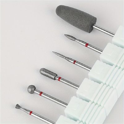 6-Piece Diamond & Silicone Grinding Kit - Polishing & Cuticle Exfoliation for Cuticle Prep & Nail Care