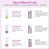 10Pcs Rainbow Ceramic Abrasive Nail Drill Set for Nail Drill Machine view 2
