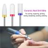 10Pcs Rainbow Ceramic Abrasive Nail Drill Set for Nail Drill Machine view 3