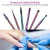 10Pcs Rainbow Ceramic Abrasive Nail Drill Set for Nail Drill Machine view 4