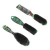 Dioche 3pcs Professional Men Beard Brush Set - Versatile Nylon Hair Beard Grooming Brushes with Ergonomic Grip and Neck Dust Comb for All Types view 3