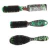 Dioche 3pcs Professional Men Beard Brush Set - Versatile Nylon Hair Beard Grooming Brushes with Ergonomic Grip and Neck Dust Comb for All Types view 4