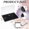 Acellegic 2 Pack XL Large Magnetic Palette with Clear Top Empty Cosmetics Pan Dispensing Storage Box 36 Pcs Empty Square Metal Makeup Eye Shadow Trays for DIY Eyeshadow Lipstick Blush Powder view 2