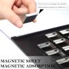 Acellegic 2 Pack XL Large Magnetic Palette with Clear Top Empty Cosmetics Pan Dispensing Storage Box 36 Pcs Empty Square Metal Makeup Eye Shadow Trays for DIY Eyeshadow Lipstick Blush Powder view 3