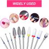 10pcs Nail Tungsten Alloy Grinding Heads Set Coat Removal Polish Cleaning Tools view 4