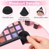 250 Pcs Powder Puff Face Soft Triangle Makeup Puff for Loose Powder Mineral Powder Body Powder Velour Cosmetic Foundation Wet Dry Sponge Makeup Tools (Black) view 2