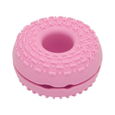 Makeup Brush Cleanser Bowl | Silicone Brush Cleansing Pad with 2 Textures for Large/Small Brushes | Bayonet Design Holds Brushes & Prevents Spills (Pink)
