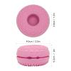 Makeup Brush Cleanser Bowl | Silicone Brush Cleansing Pad with 2 Textures for Large/Small Brushes | Bayonet Design Holds Brushes & Prevents Spills (Pink) view 4