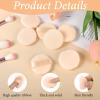 12 PCS Soft Microfiber Small Powder Puff, 1.5 Inches Small Powder Puff Mini Washable Powder Pact Makeup Sponges Finger-Sized for Women Face Sponge (Skin Color) view 2