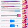 12Pcs Color-Shifting Chroma Abrasive & Ceramic Nail Drill Kit - Polish & Cuticle Removal, Surface Grinding Professional Heads view 2