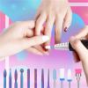 12Pcs Color-Shifting Chroma Abrasive & Ceramic Nail Drill Kit - Polish & Cuticle Removal, Surface Grinding Professional Heads view 4