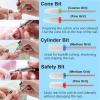 10Pcs Premium Ceramic Nail Drill Bits Set - Polish Removal & Surface Polishing view 3