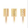 1-3Pcs Gold Flat-Top Cylinder Nail Bits - Sanding, Polishing & Gel Polish Removal Attachments(3pcs) view 1
