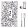 100pcs Mini 3.1mm Sanding Ring Bearing Shaft Nail Grinder Callus Removal Small Grinding Rings Set(180 Grit-White) view 1