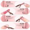 100pcs Mini 3.1mm Sanding Ring Bearing Shaft Nail Grinder Callus Removal Small Grinding Rings Set(180 Grit-White) view 3