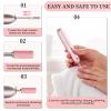 100pcs Mini 3.1mm Sanding Ring Bearing Shaft Nail Grinder Callus Removal Small Grinding Rings Set(180 Grit-White) view 4