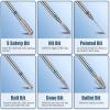 13pcs Nail Tungsten Steel Ceramic Grinding Needles Set Surface Polish Coat Removal Cleaning Buffing Heads view 2