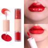 2-In-1 Matte Liquid Lipstick & Metallic Lip Gloss  Dual-Ended Red/Glittering Red  Long-Lasting Long-Wear, Transfer-Proof, High-Shine Vegan Formula For Bold Gothic Looks view 2