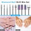 10Pcs Premium Rainbow Tungsten Nail Drill Bits Set for Nail Drill Machine view 4