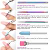 10Pcs Rainbow Abrasive Nail Drill Bits Kit for Cuticle Removal, Polish & Surface Grinding - Nail Drill Machine Accessories view 3