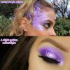 Go Ho Pastel Purple Face Body Glitter,Sparkly Face Glitter Makeup,Light Purple Face Paint Holographic Chunky Sequins Glitters for Eye Lip Hair Nails,Festival Rave Accessories view 3