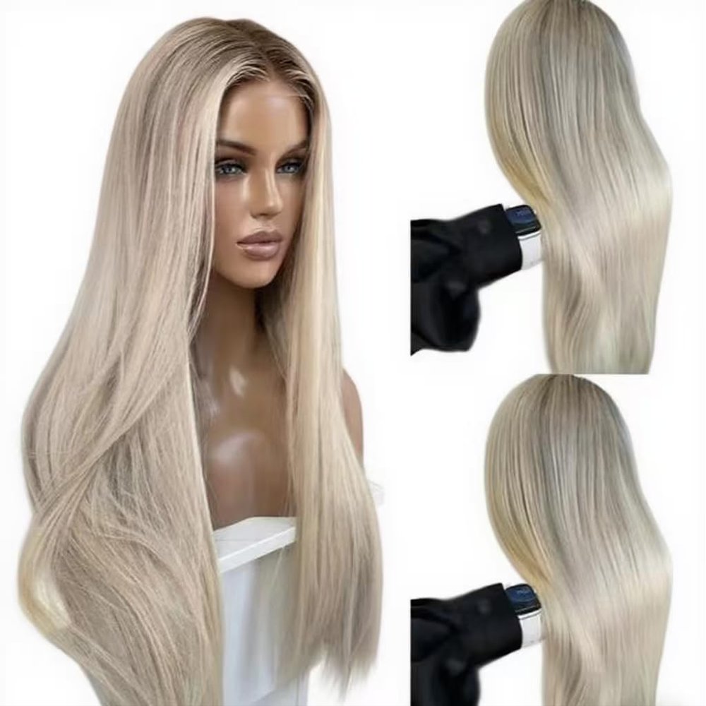 13x4 Brazilian Lace Front Wig 180 Density Natural Straight Hair - Mother's Day Gift, Party Hairstyle (28inches)